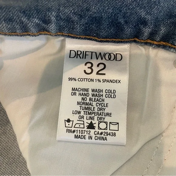 DRIFTWOOD Blue Jean Shorts with Stylish Design - Picture 4 of 5
